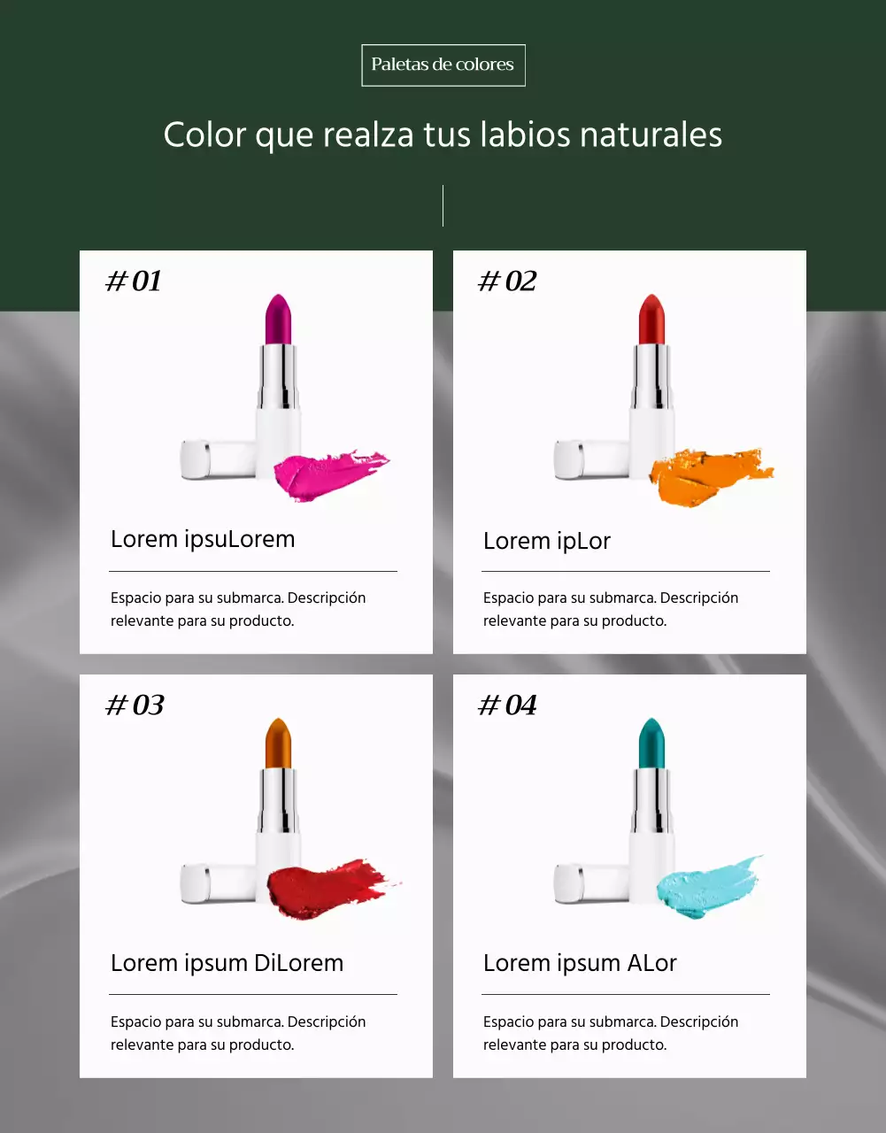 Promover un pintalabios moderno beige