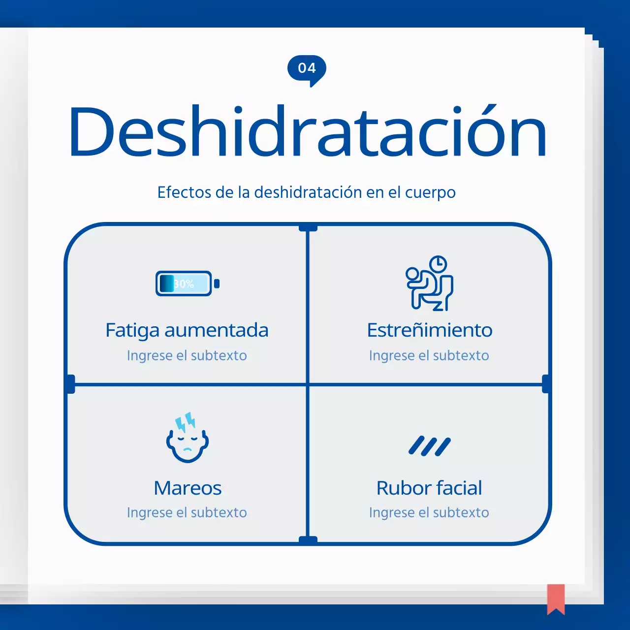 Icono azul y celeste concepto agua enciclopedia