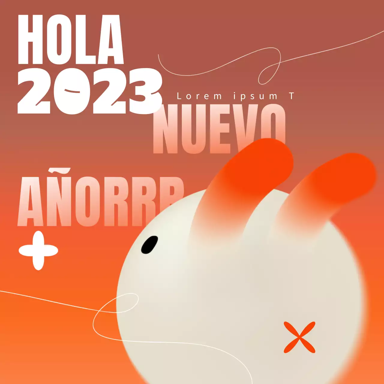 Bonitas felicitaciones de Año Nuevo en rojo