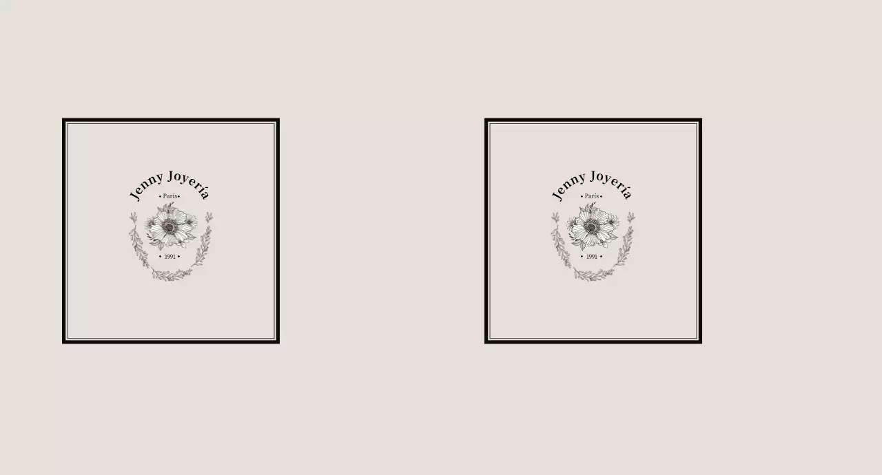 Beige Simple Flor Ilustración