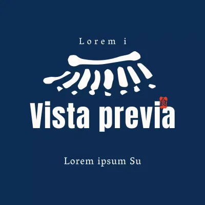 Adhesivo azul marino para delicatessen