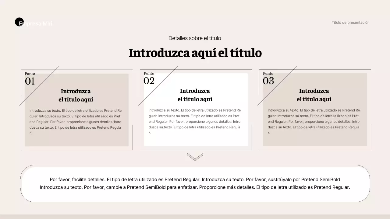 Estilo business sencillo en beige y marrón