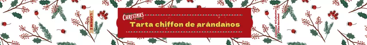 Tarta de Navidad con motivos ilustrados en blanco y rojo