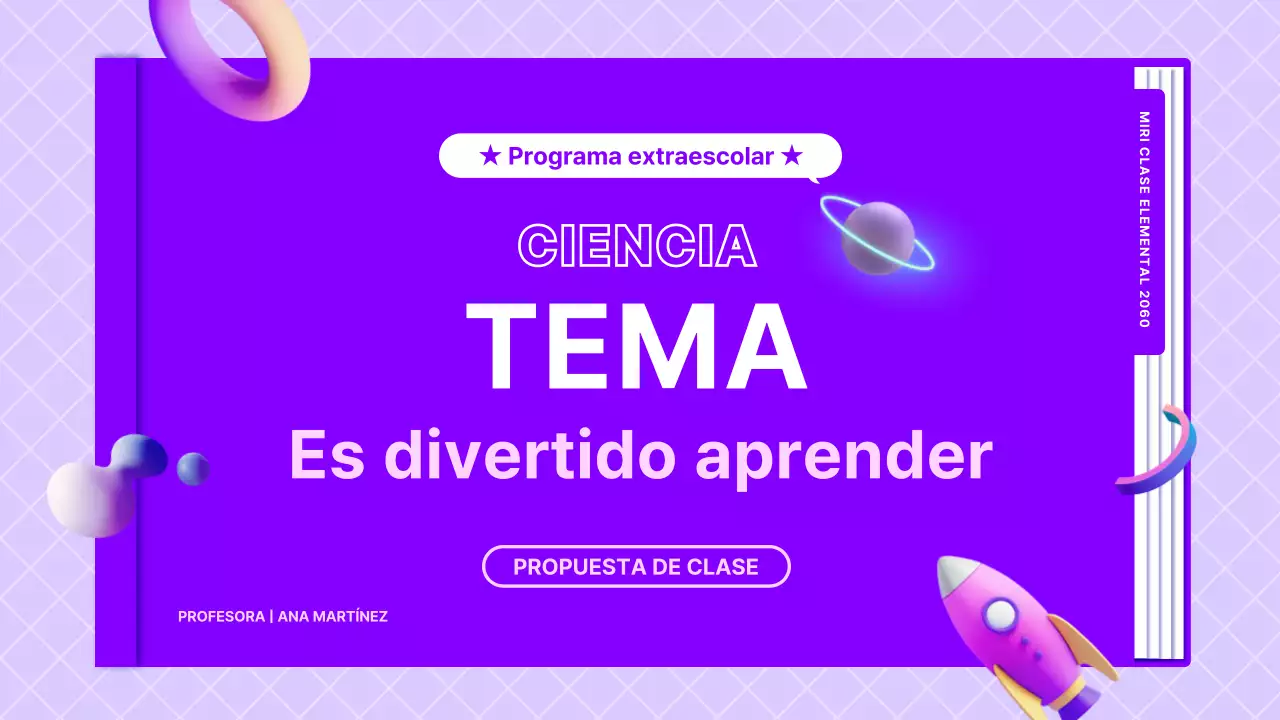 Propuesta de lección de ciencias utilizando páginas moradas
