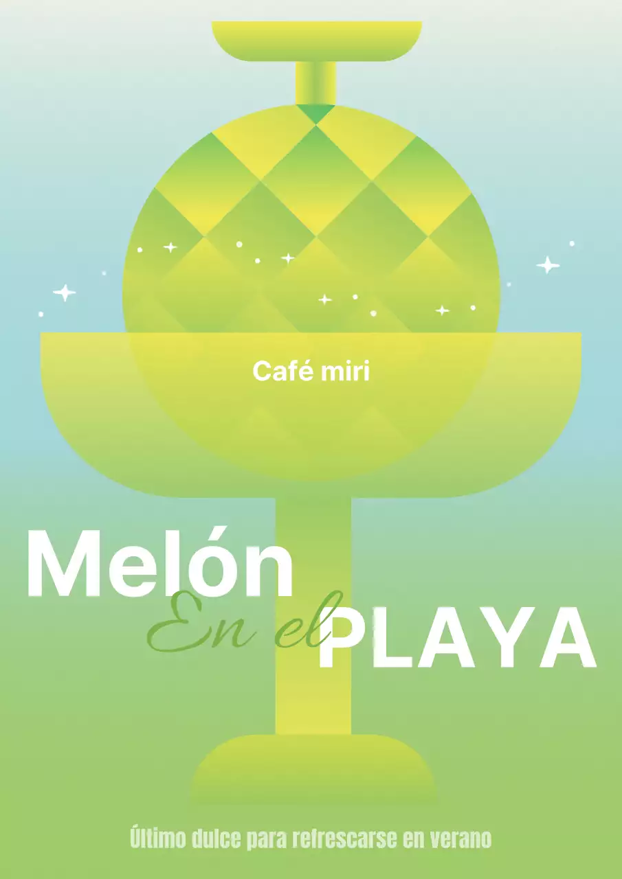 Serie de marketing promocional de cafeterías con ilustraciones de frutas