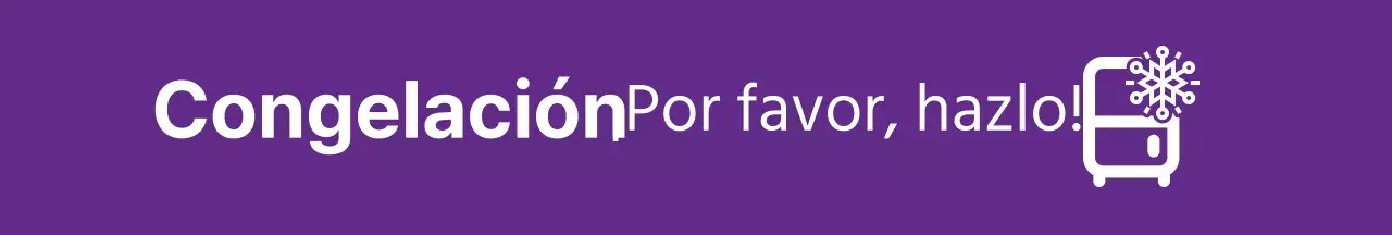 Púrpura Azul Amarillo Intenso Guía de congelación