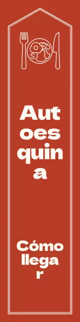 Estilo de flecha sencillo y emocional en rojo y amarillo pálido con indicaciones para la autoesquina