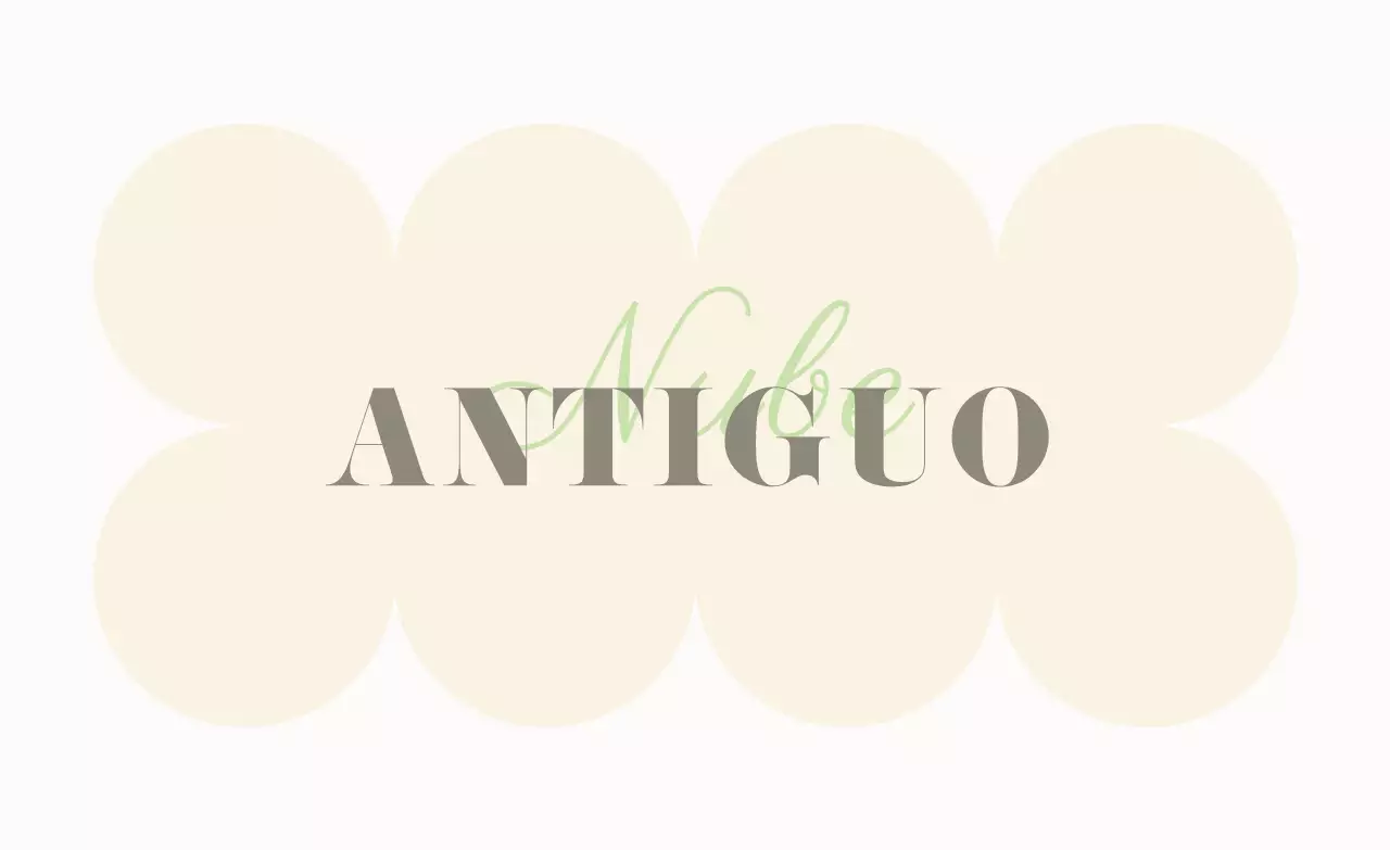 Promocione un centro comercial vintage con textos cálidos y multicolores y formas circulares