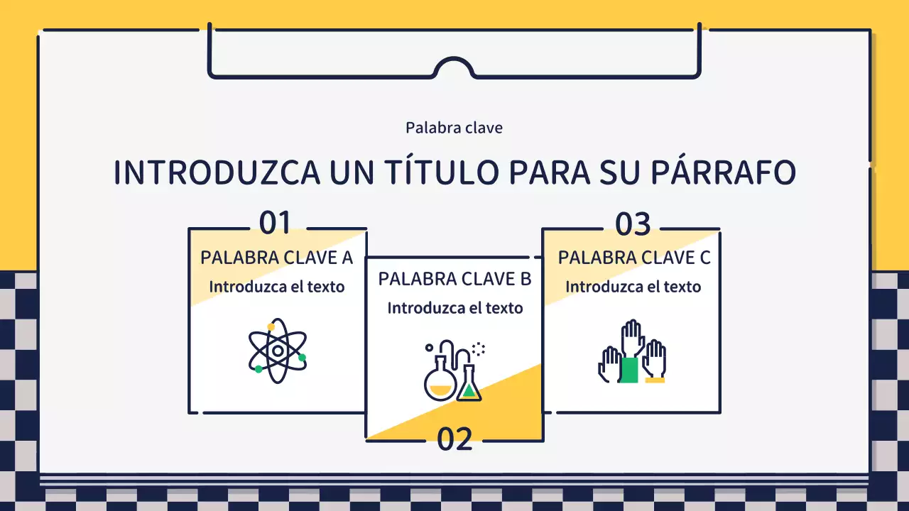 Presentación sobre el diseño de iconos bonitos y básicos en verde y amarillo