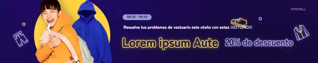 Concepto de promoción de ropa en amarillo neón y azul