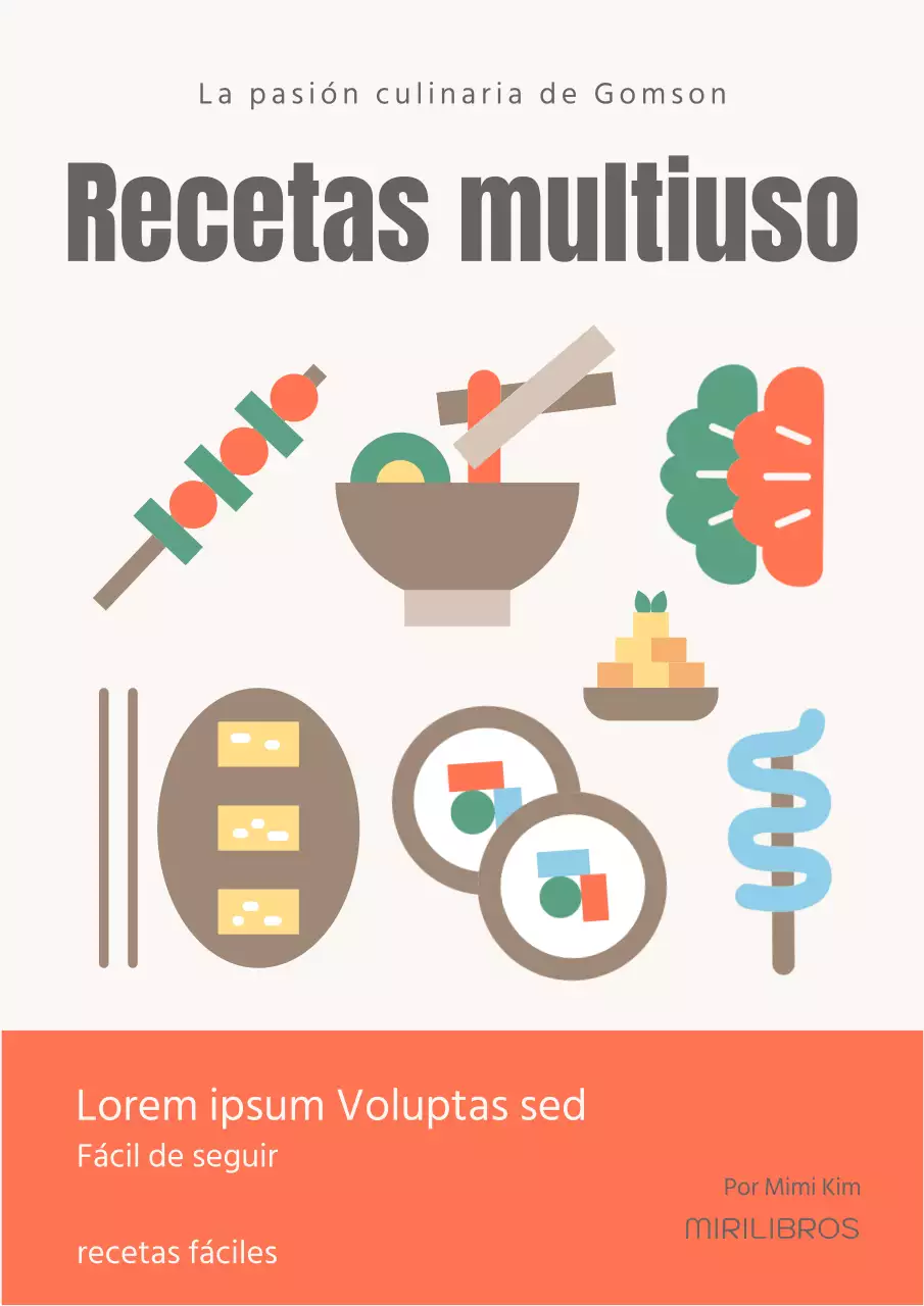 Portada del Recetario de Cocina Sencilla Emocional Beige