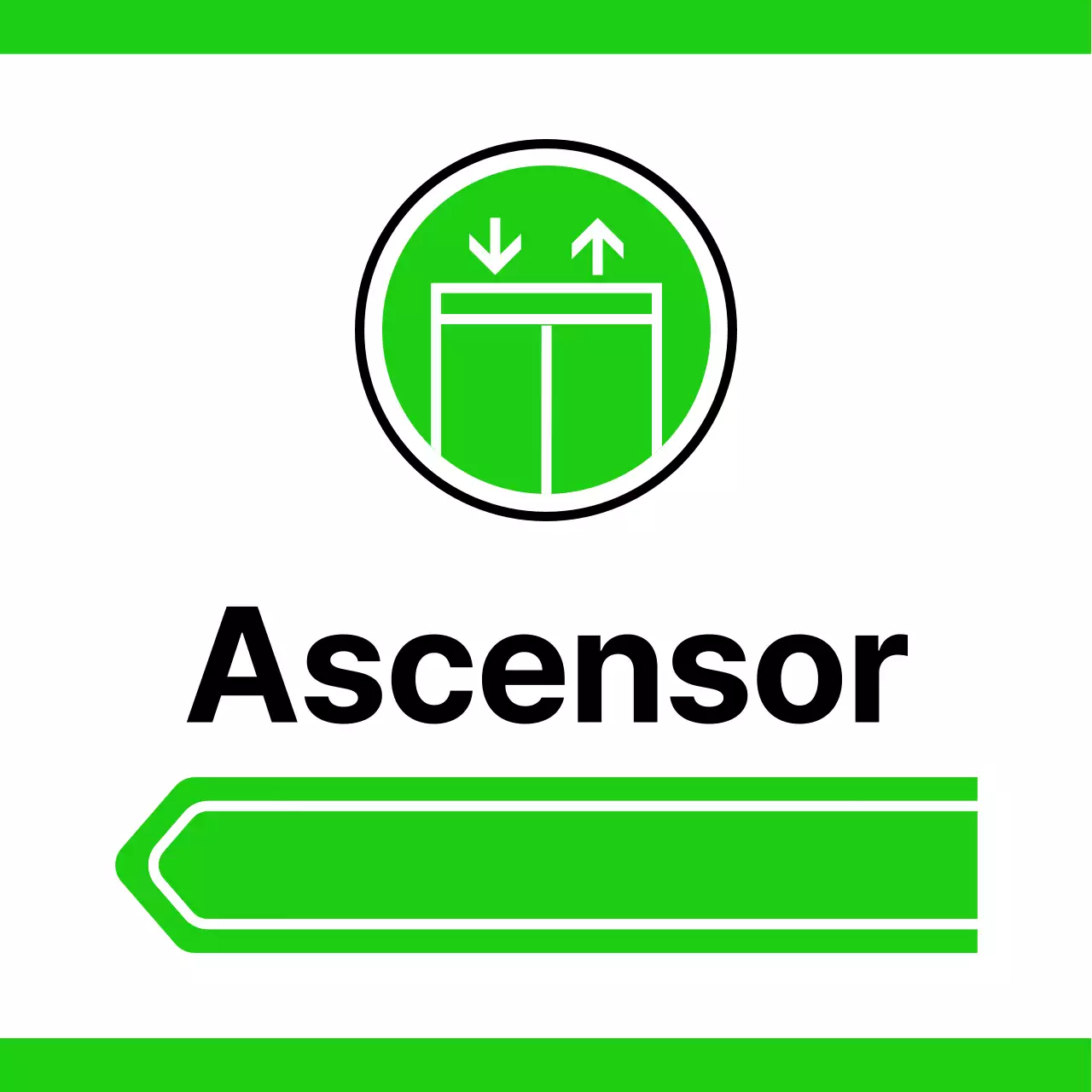 Para orientarse con sencillos pictogramas amarillos y verdes