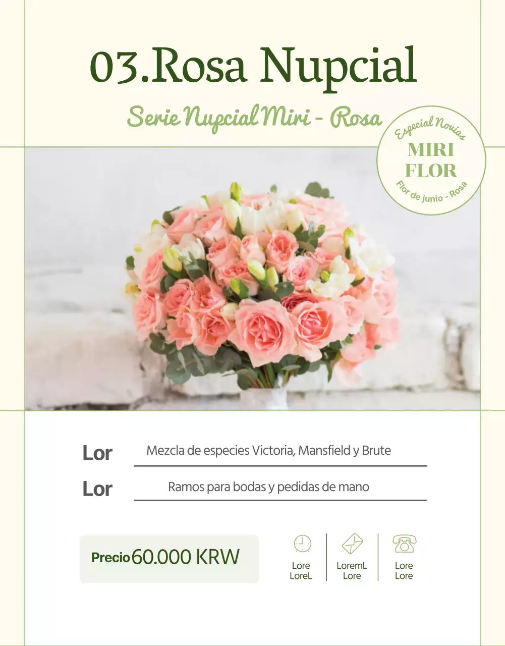 Presentamos un encantador servicio de entrega de flores de lujo verdes y rosas