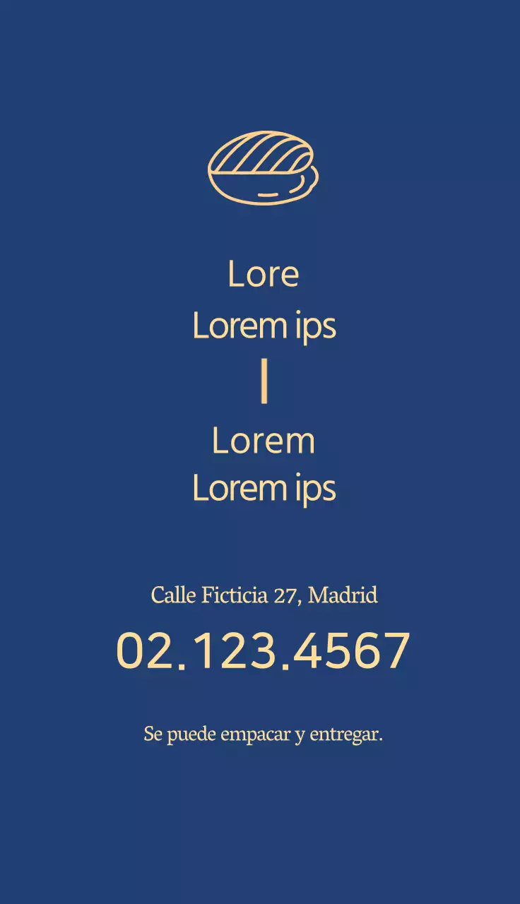 azul ilustración sencillo restaurante sushi