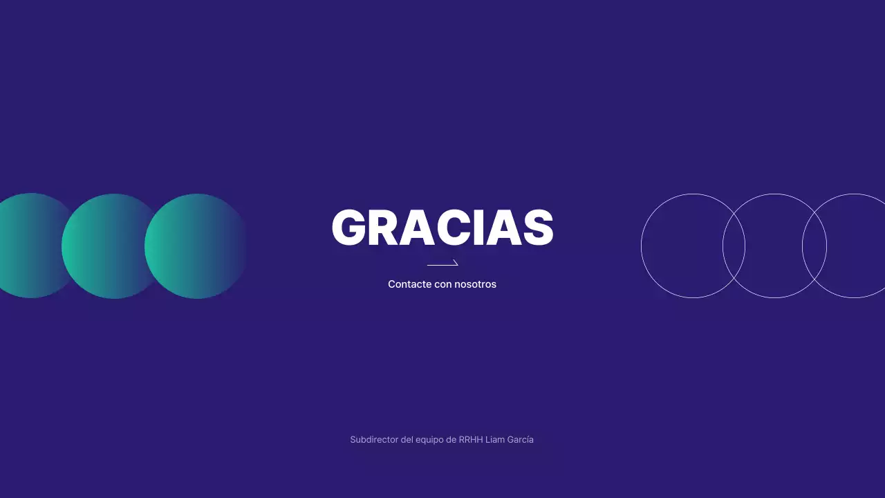 Una propuesta organizada con un gráfico circular en tonos azules