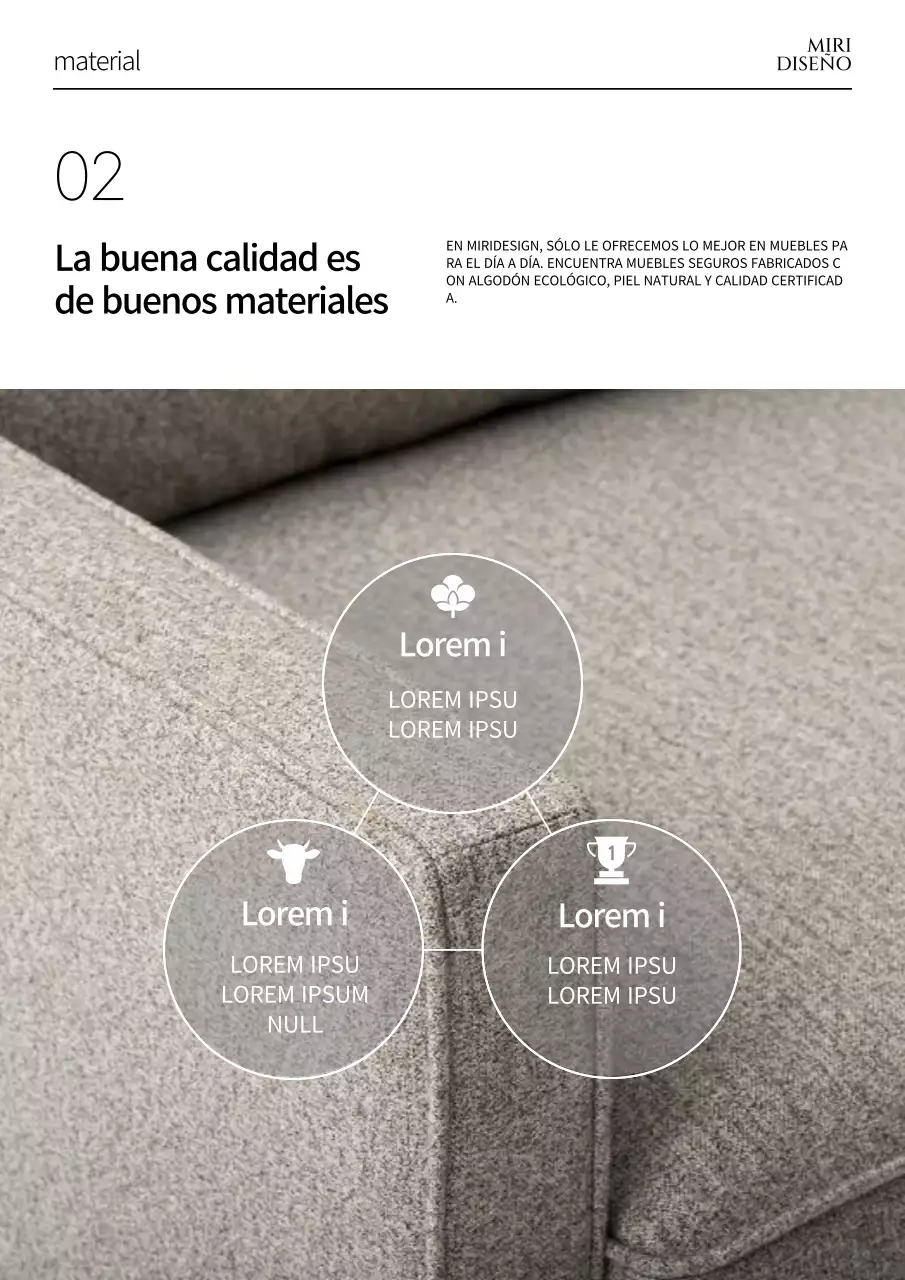 Ilustración de muebles con cuadros escoceses azul marino y sillas