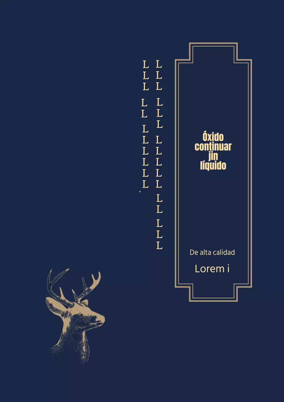 Azul Marino Amarillo Ilustrado Set de Regalo Antler