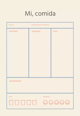 Rastreador simple de líneas azules beige