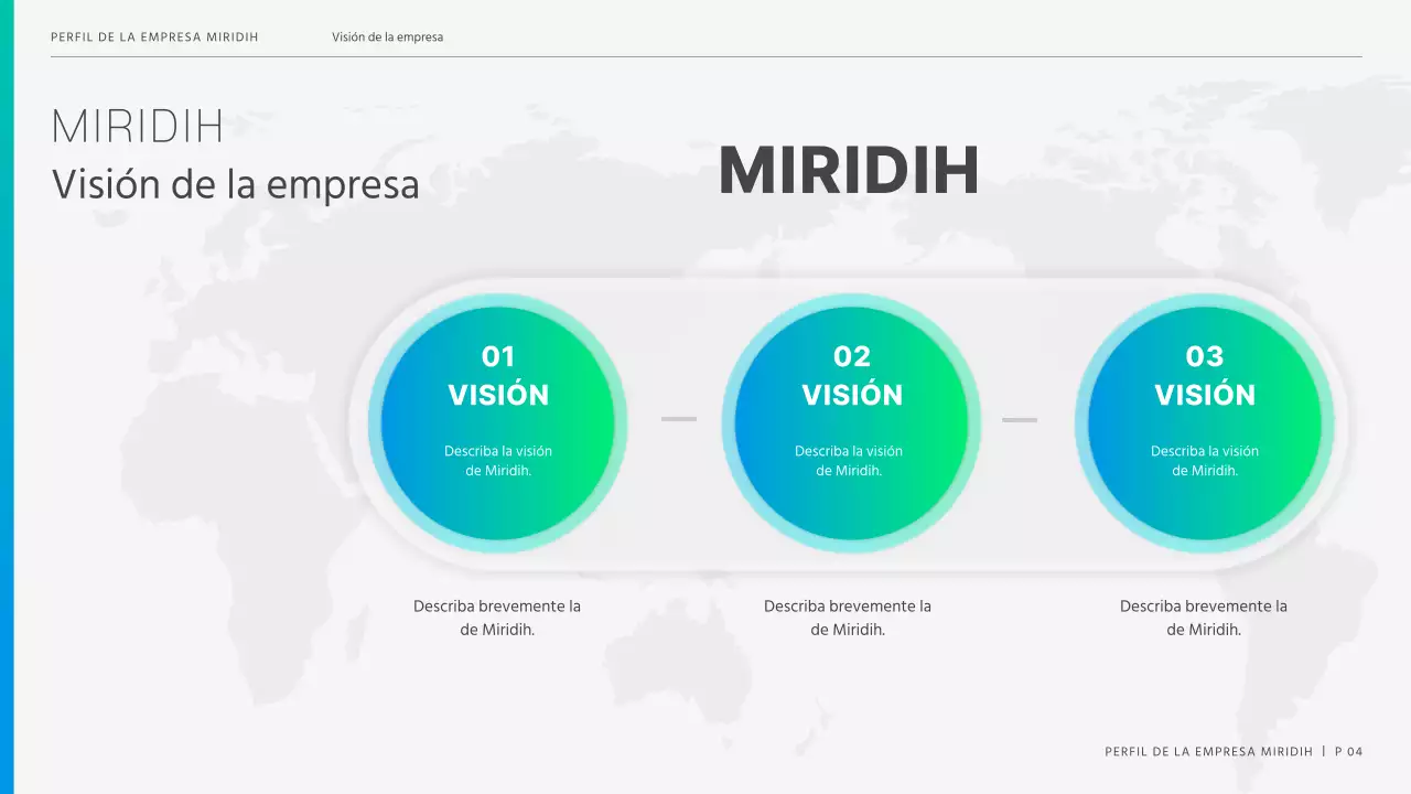 Una moderna carta de empresa en azul y chartreuse