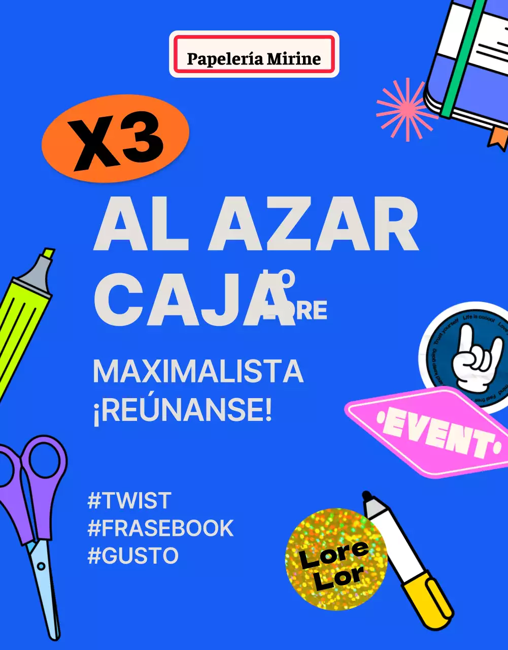 Página de detalles de la Pegatina Azul