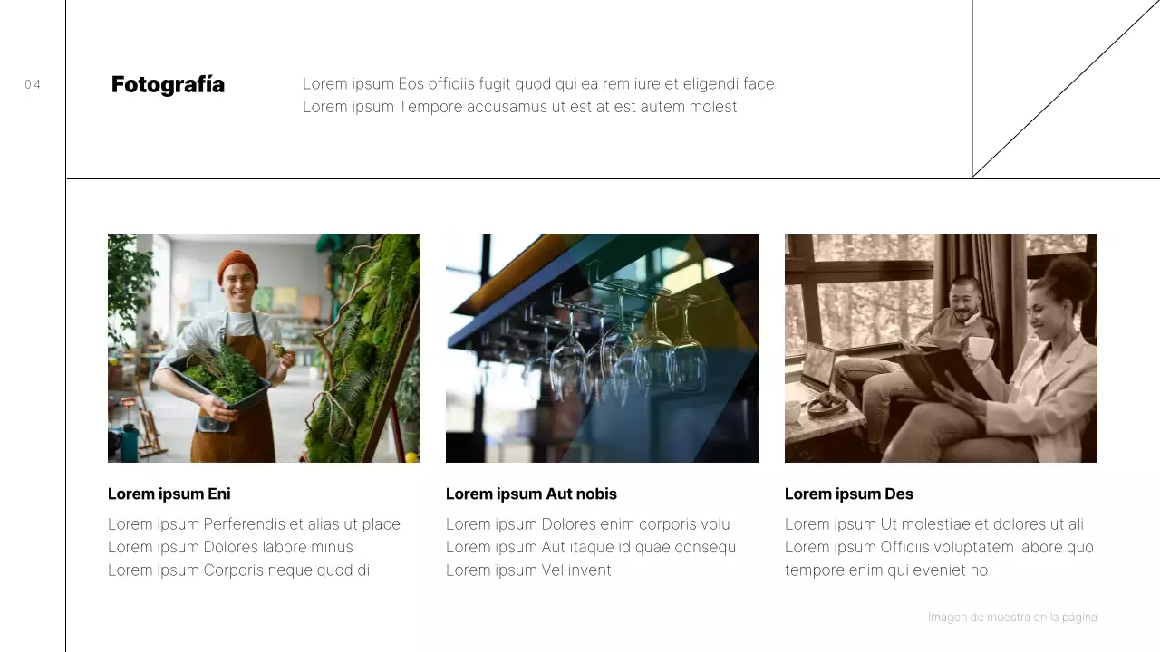 Propuesta de guía de diseño de marca sencilla con líneas negras