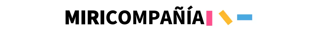 Rojo y amarillo azul formas simples combinación logotipo estilo empresa