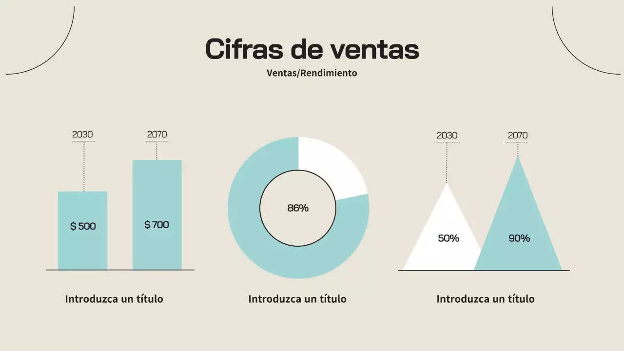 Un sencillo perfil de empresa en beige