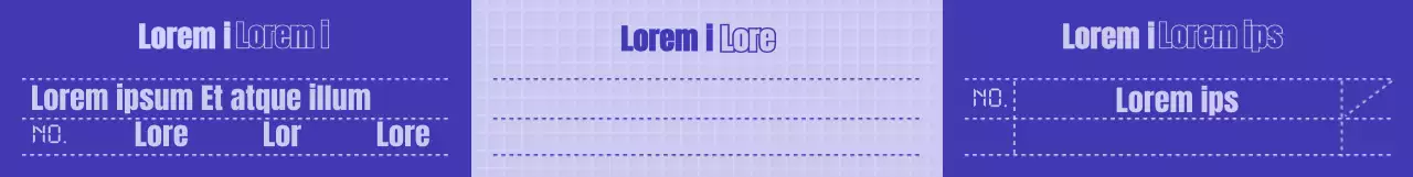 Concepto de recibo sencillo en azul marino y malva