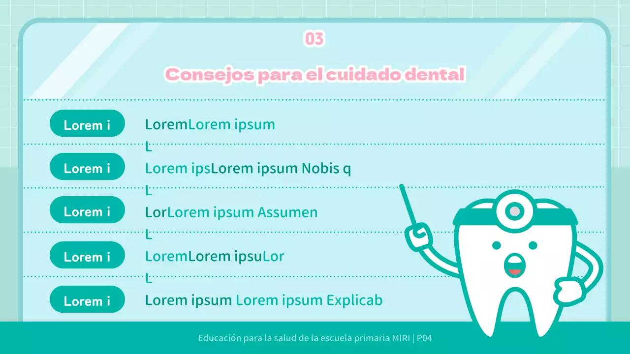 Mint Cute Child IllustrationEducación sanitaria dental