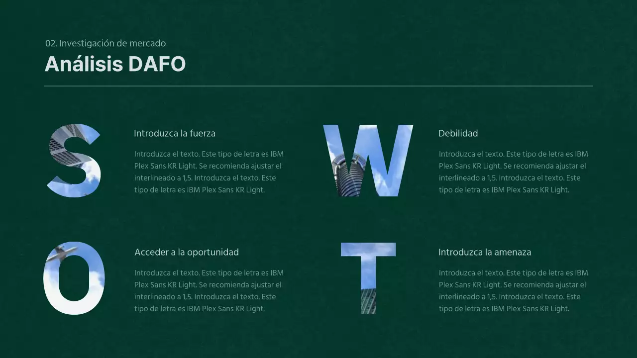 Plan de negocio de concepto texturizado en verde y naranja