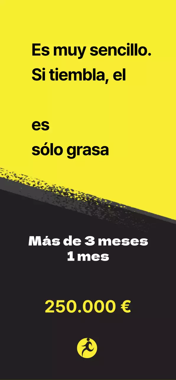 Pancarta de salud colorida y llamativa con detalles amarillos sobre fondo negro