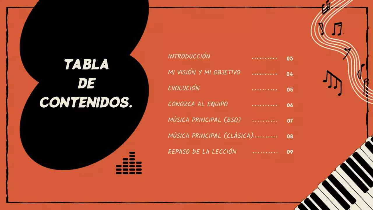 Cartera Compositor en naranja y negro