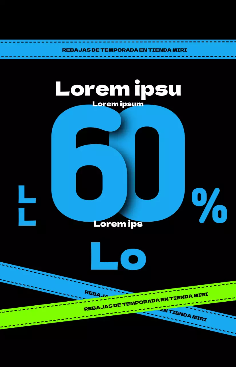 Anuncios de venta de caderas sobre fondo negro