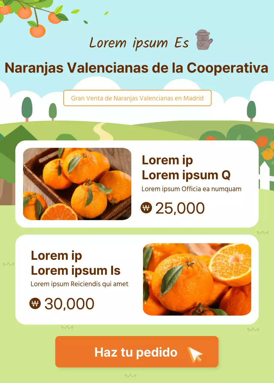 Verde / Hallabong / Evento / Pop-up / Promoción de alimentos de temporada