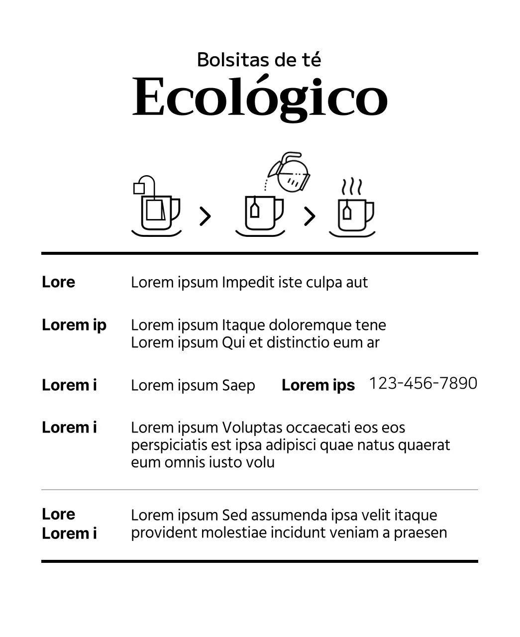 Bolsitas de té de frutas ecológicas con ilustraciones de frutas en acuarela