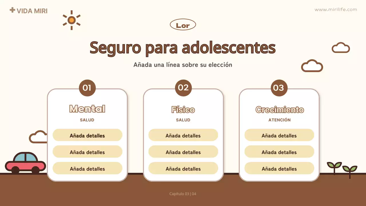 amarillo lindo propuesta de seguro infantil