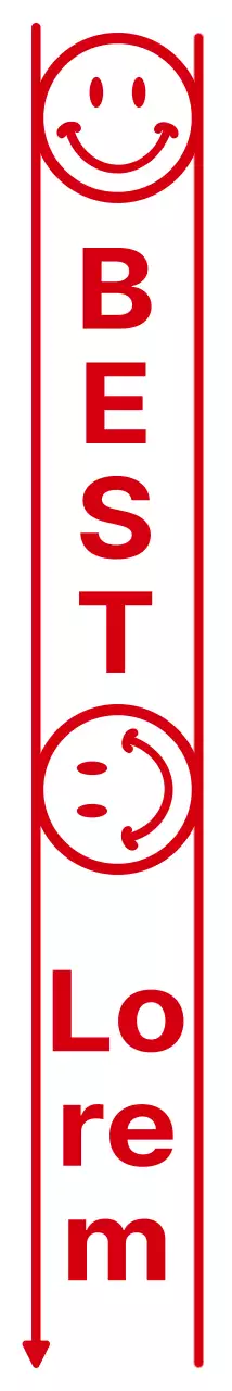 Combinación sencilla y limpia de texto y emoji estilo café en rojo