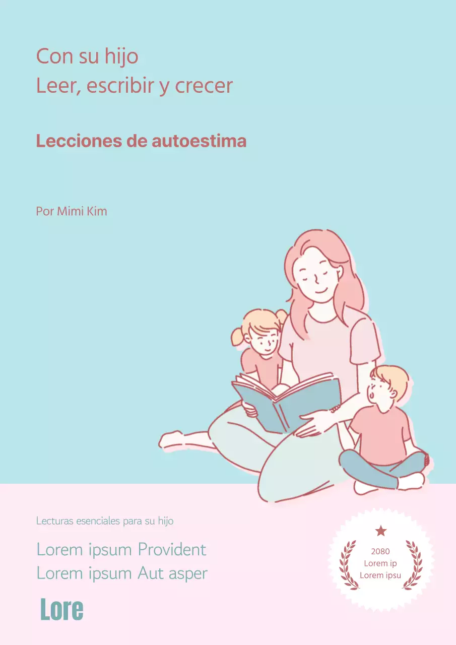Portada ilustrativa de la lección de autoestima emocional en tonos menta y rosa