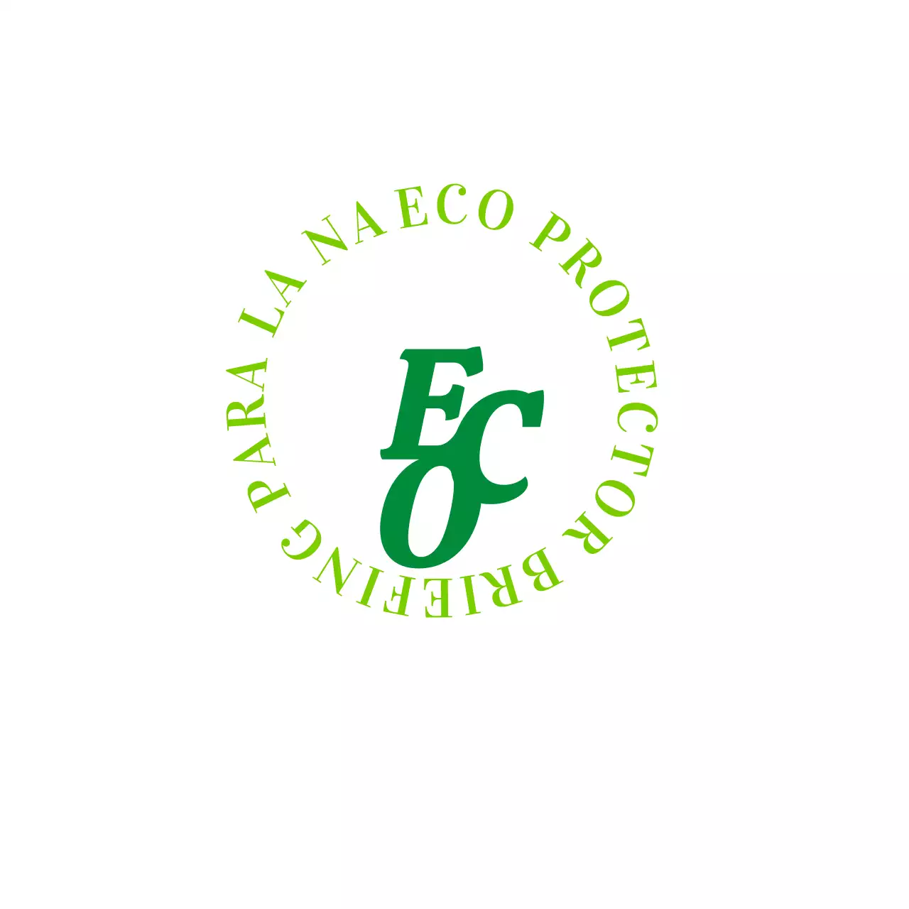 Promocione su certificación ecológica con un sencillo texto verde
