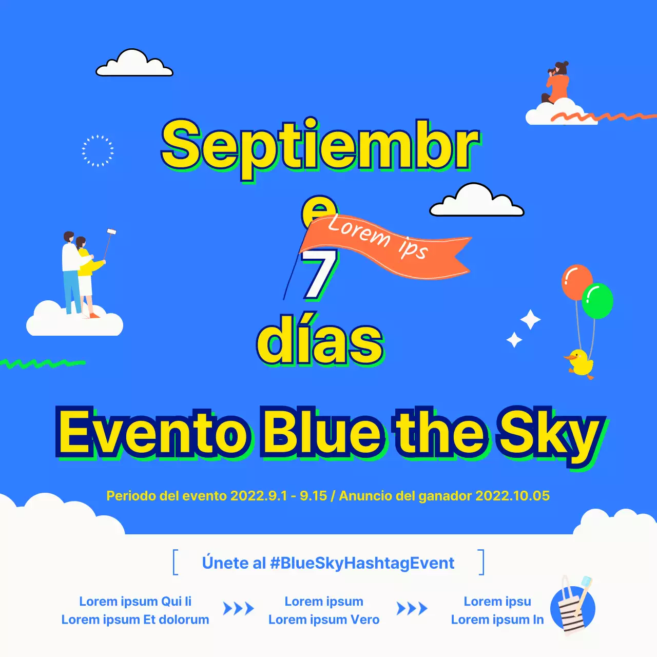 Cómo participar en el Día del Cielo Azul Dinámico Azul