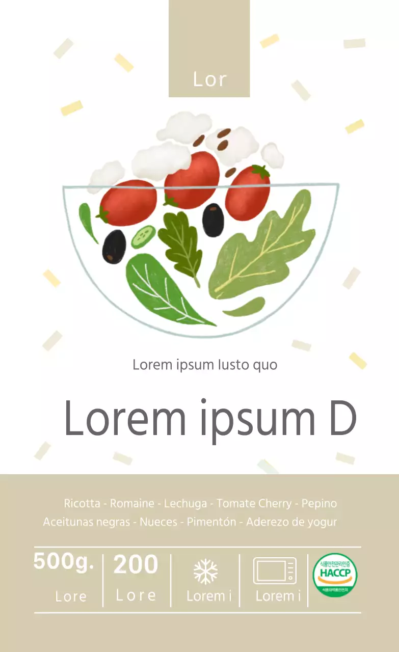 Ensalada de ricotta y queso