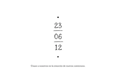 Sobre de invitación de boda con fecha y texto vintage