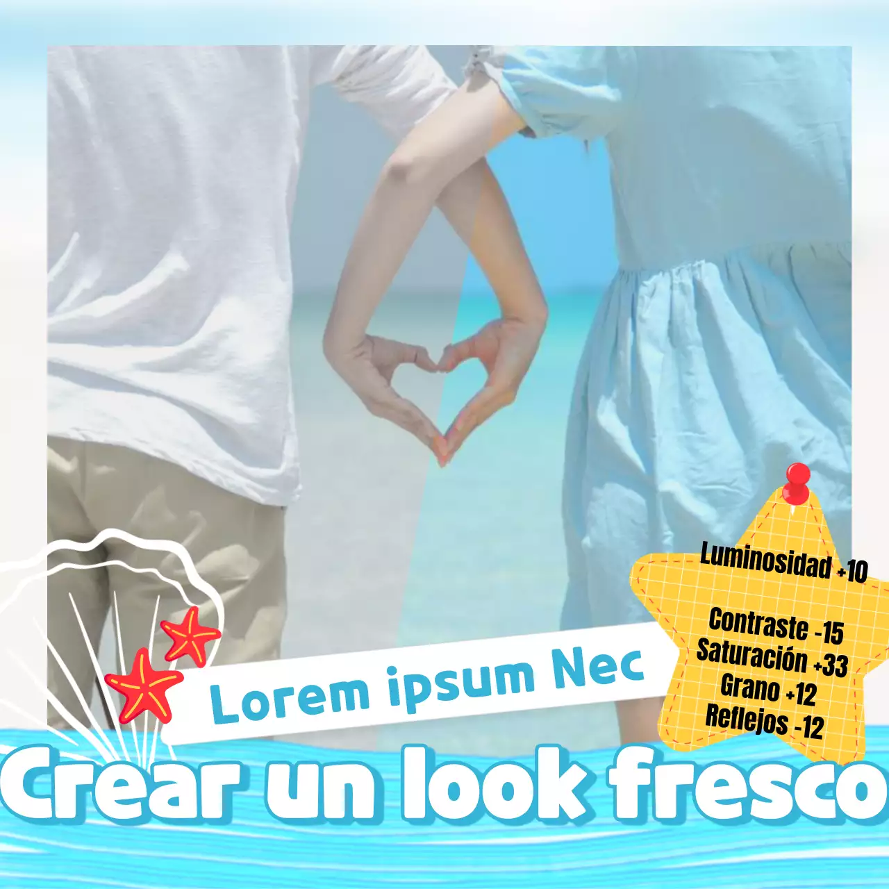 Cómo crear un look azul claro y fresco con la corrección de color