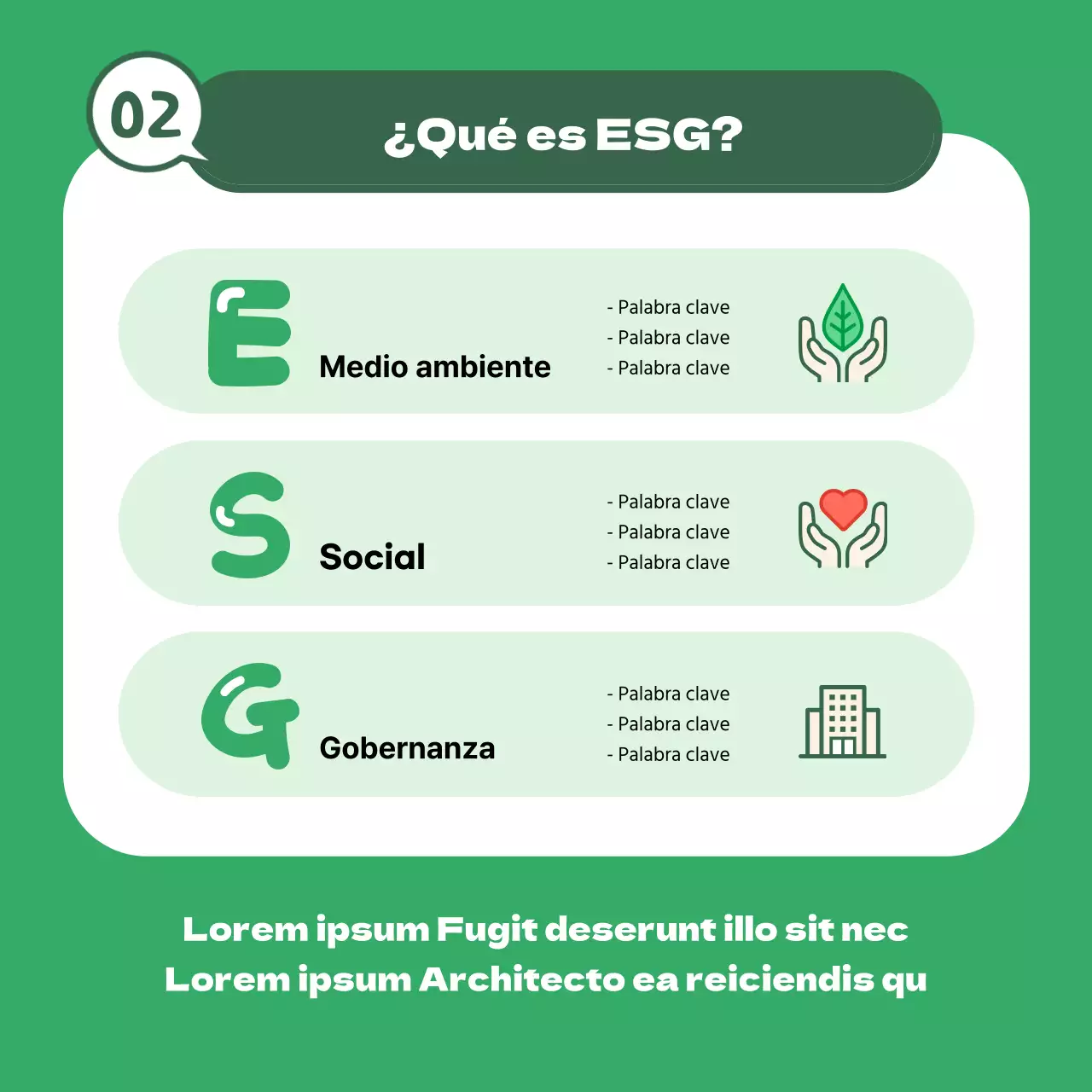 Estrategia verde ESG Medio ambiente