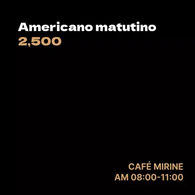 Morning Americano_Bandera cuadrada