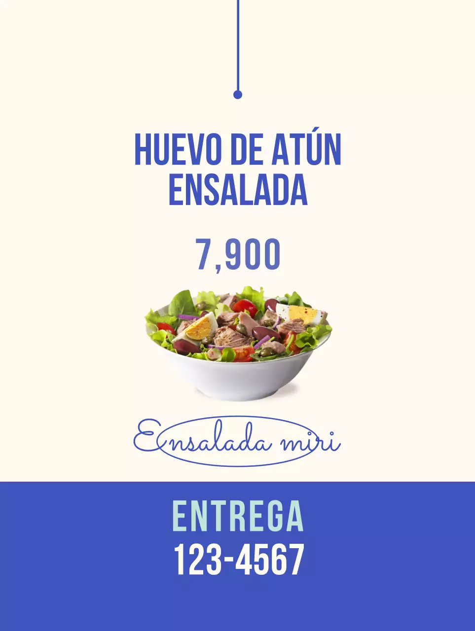 Banner de alimentos frescos en azul y beige