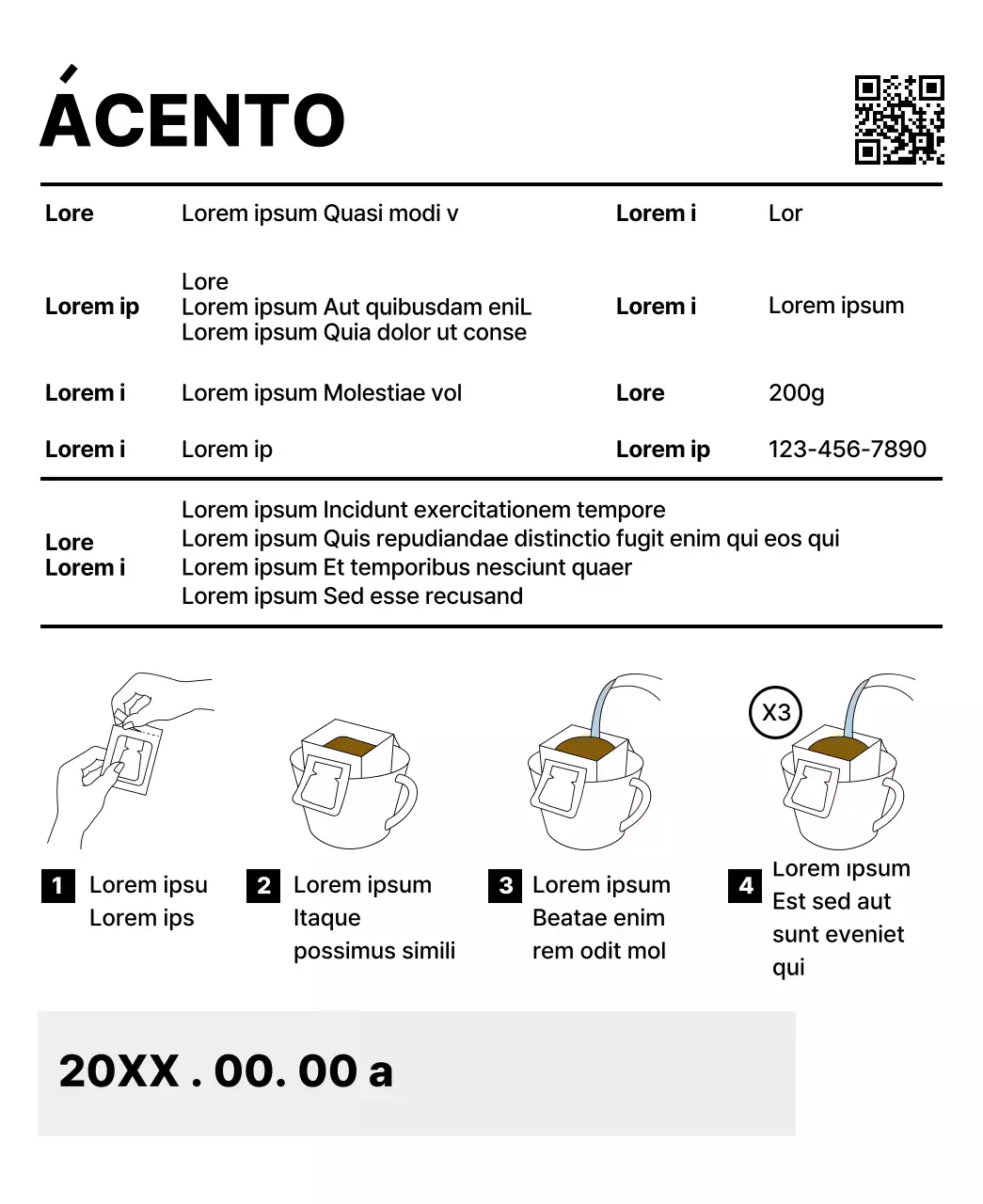 Diseño sencillo con formas multicolores como acento