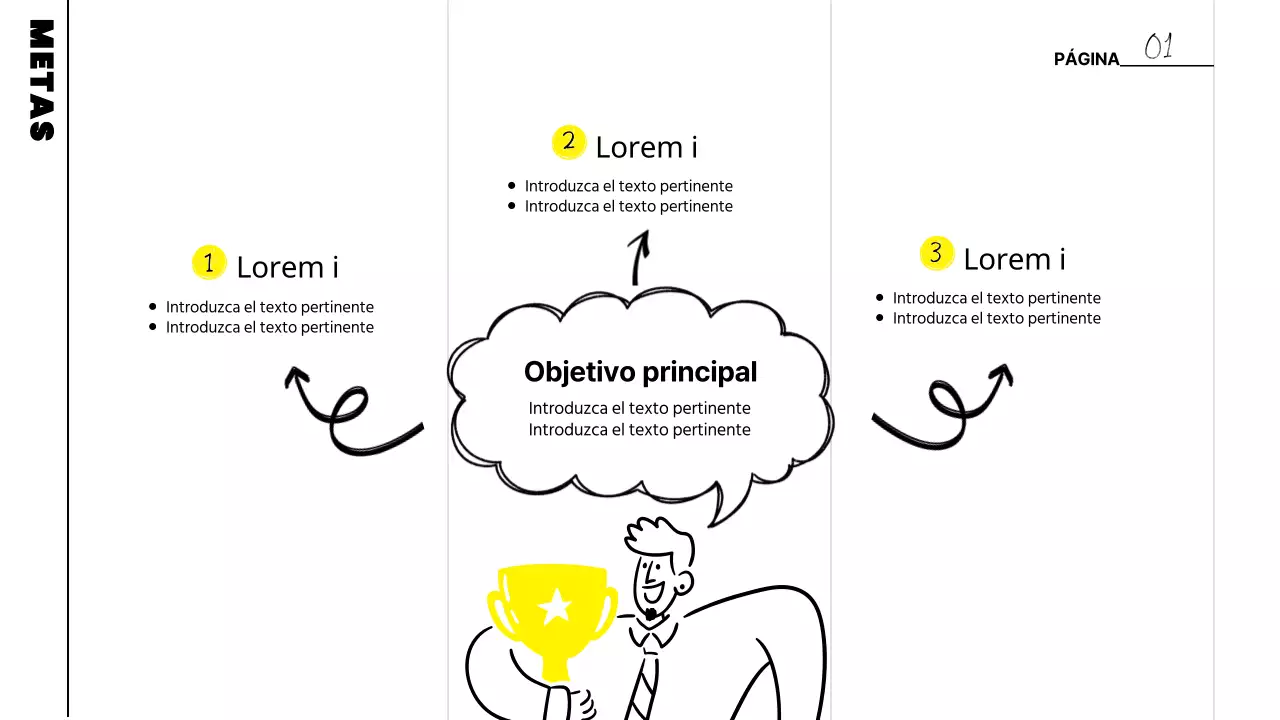 Actas de reuniones de estudio resaltadas en blanco y amarillo
