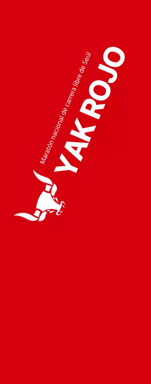 Estilo limpio en rojo y blanco para información y promoción de maratones