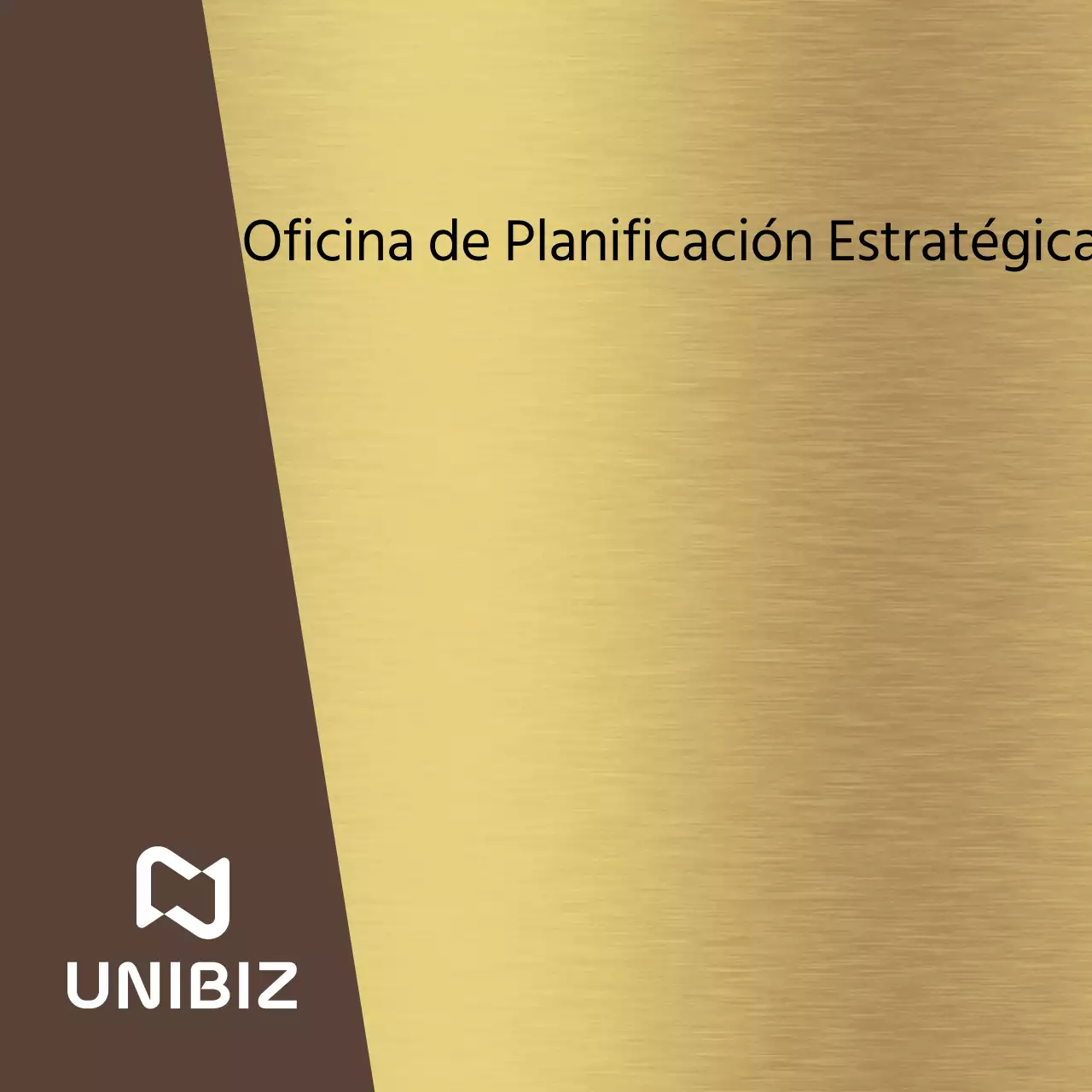 Letrero sencillo con nombres de departamentos de empresas en marrón y negro y formas cuadradas